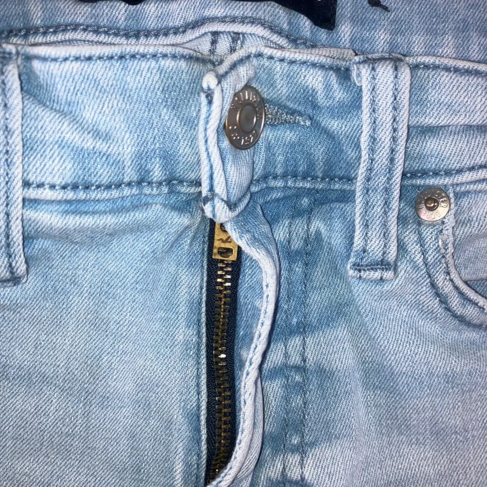 Hollister Slim Straight Jeans Mens 28x30‎ Blue Distressed Grunge Punk Fit 28x27